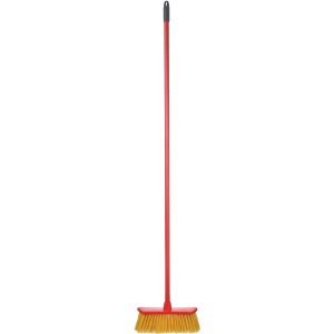 Vileda Rough Broom for Outdoor Use, 125 cm - Red