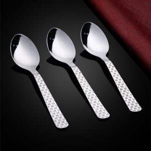 Nouval Spoons Set, 3 Pieces, 21 cm - Silver