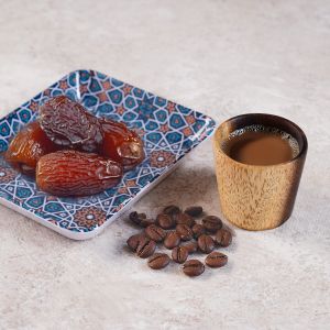 Sarsooh Wood Coffee Mug, 7×7 Cm - Brown