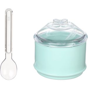 Elite Plastic Sugar Pot with Lid, 350 ml - Turquoise Clear
