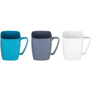 Max Plast Plastic Cups Set, 3 Pieces, 750 ml - Multicolor