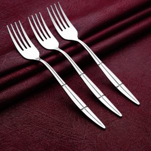 Nouval Stainless Steel Food Fork Set, 3 Pieces - Silver