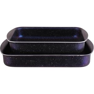 Trueval Teflon Oven Dish Set, 2 Pieces - Navy