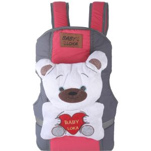 Boom Bom Fabric Front Baby Carrier with Shoulder Straps - Multicolor