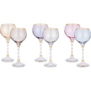 Snabel Glass Glasses Set, 6 Pieces, 220 ml - Multicolor