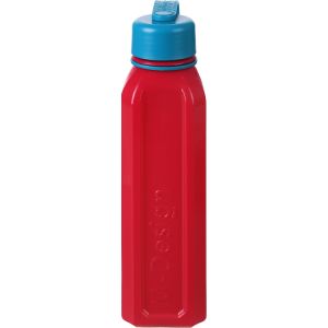 M-Design Plastic Square Water Bottle, 500 ml - Fuchsia Turquoise
