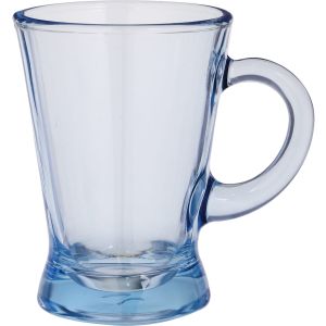 Pasabahce Glass Mug, 180 ml - Blue