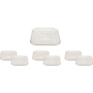 Mousa Glass Cake Serving Set, 7 Pieces - Clear