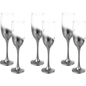 Snabel Glass Set, 6 Pieces, 240 ml - Clear Silver