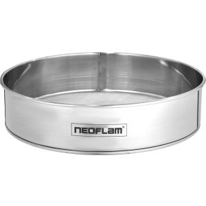 Stainless Steel Round Flour Sifter, 20 Cm - Silver