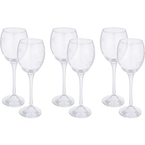 First One Glass Juice Glasses Set, 6 Pieces, 205 ml - Clear