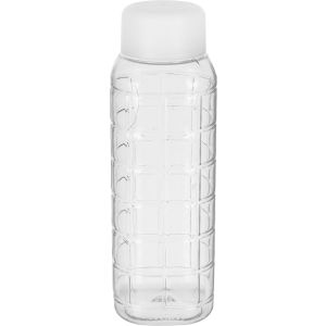 LocknLock Plastic Water Bottle with Lid, 500 ml - Clear White