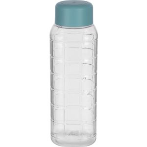 LocknLock Plastic Water Bottle with Lid, 500 ml - Clear Turquoise