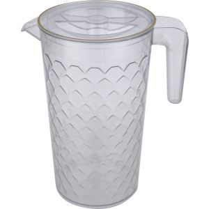 Acrylic Flask with lid, handle, 1.7 litre - Clear