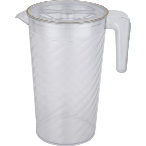 Acrylic Flask with lid, handle, 2 litre - Clear