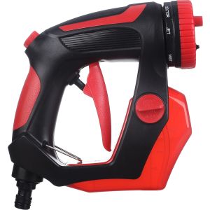 Plastic Water Gun, Pressure Handle, 26 cm - Black Red