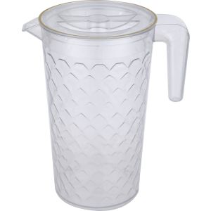 Acrylic Flask with lid, handle, 1.5 litre - Clear