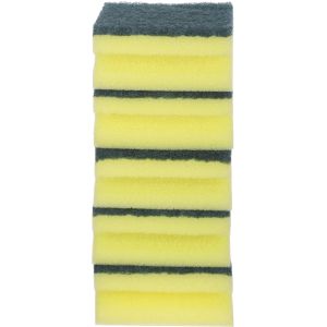 طقم اسفنجة تنظيف ويزي، 5 قطع، 8×5.5×4 سم - اصفر