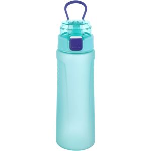 Plastic Sport Water Bottle, with Straw, 800 ml - Turquoise
