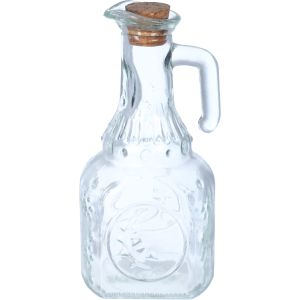 Glass Oil Bottle, Foam Lid, 250 ml - Clear