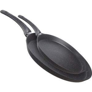 Vision Granite Crepe Pan Set, 2 Pieces - Black