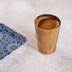 كوب شاي خشب سرسوع روز وود، 10×7 سم - بني