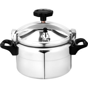 EL Zenouki Aluminum Pressure Cooker, 5 Liters - Silver