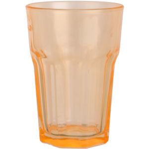 Glass Cups, 360 ml - Orange