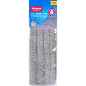 غيار موب مايكروفايبر كلينر، 40×14 سم – رمادي ابيض