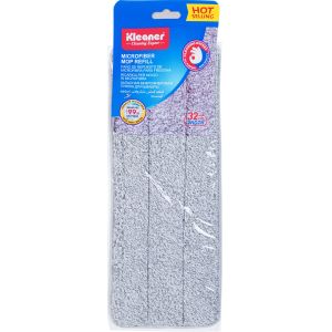 غيار موب مايكروفايبر كلينر، 32×12 سم – رمادي ابيض
