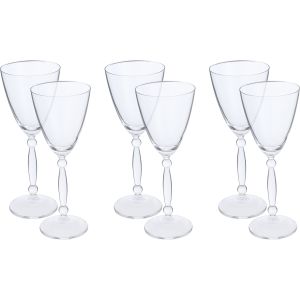 Bohemia Glass Juice Glass Set, 6 Pieces, 250 ml - Clear