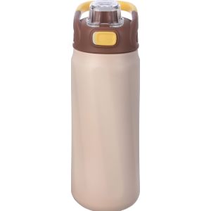 Stainless Steel Thermal Thermos, 700 ml - Beige Brown
