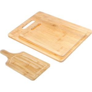 Bamboo Wood Cutting Board Set, 3 Pieces - Wooden