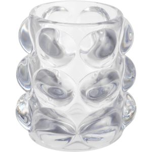 Bubbles Shape Glass Cup, 7×9 cm - Clear