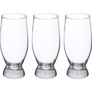 Aquatec Glass Cup Set, 3 Pieces, 280 ml - Clear