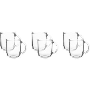 Luminarc Glass Mug Set, 6 Pieces, 250 ml - Clear