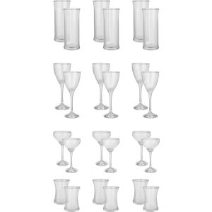 Pasabahce Glass Set, 24 Pieces - Clear