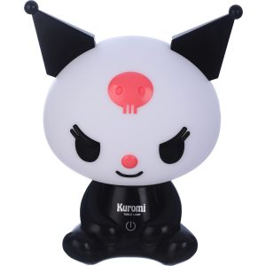 Plastic Bear Shaped Lamp, 18 cm, with USB Charging Cable – White Black