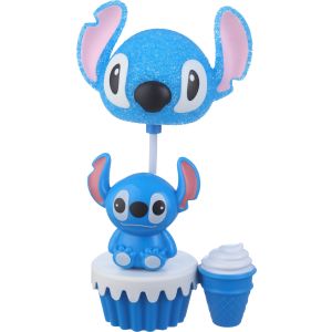 Plastic Lamp with Pen Holder, 3 Lighting Levels, Type-C Charging Cable - Light Blue White