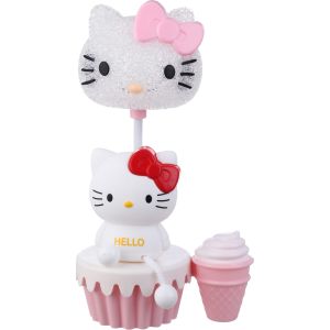 Plastic Lamp with Pen Holder, 3 Lighting Levels, Type-C Charging Cable - Rose White