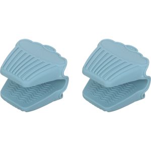 Silicone Hand Tong Set, 2 Pieces - Turquoise