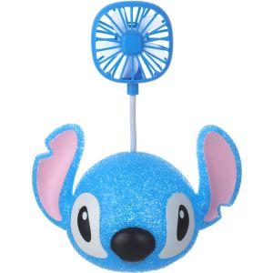 Plastic Desk Lamp With Fan, Stitch Shape, 16 Cm, Usb - Blue Rose