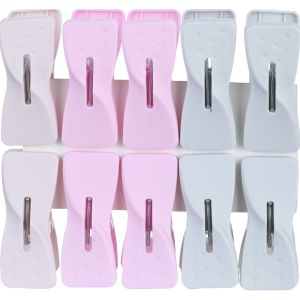 Rienamora Plastic Clothes Pegs Set, 10 Pieces, 13×20 cm - Multicolor