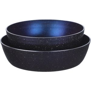 Truval Granite Premium Oven Tray Set, 2 Pieces - Navy