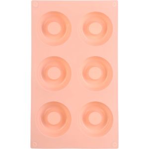 Yonghao Silicone Cupcake Mold, 6 Eyes, 28.5×17 Cm - Rose
