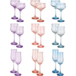 Paşabahçe Glass Set, 18 Pieces - Multicolor
