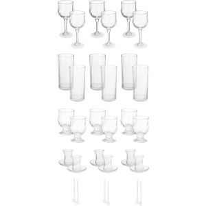 Pasabahce Glass Set, 36 Pieces - Clear