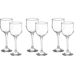 Pasabahce Glass Juice Glasses Set, 6 Pieces, 240 ml - Clear