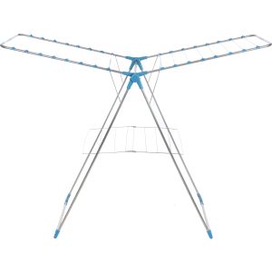 Lapoire Metal Laundry Dryer, 154×60×136 cm - Silver Light Blue