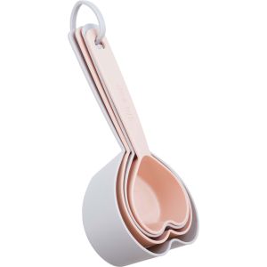 Casasunco Plastic Measuring Set, 4 Pieces - Beige Grey